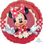 Balloon Foil Minnie Round Red 43cm