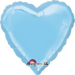 Ballon Folie Herz Blau 46cm Light Blue