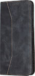 Bodycell PU Leather Synthetic Leather Wallet Black (Realme 7i)