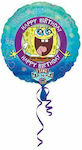 Balloon Foil Jumbo SpongeBob Round Blue 71cm