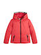 Kids' Casual Jacket Short with Hood Red