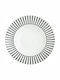 Dutch Rose Stripe Plate Soup made of Porcelain White with Diameter 27.5cm