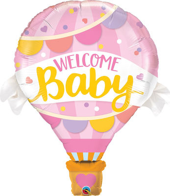 Μπαλόνι Foil Welcome Baby Ροζ 107εκ.