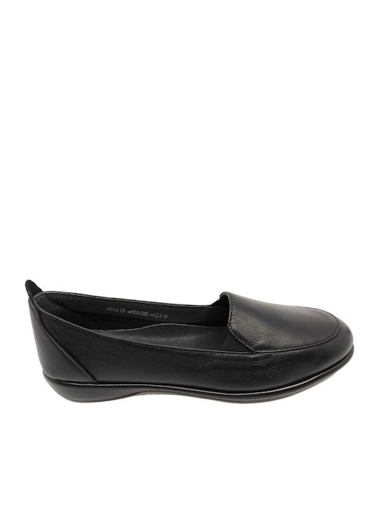 Γυναικείο παπούτσι μοκασίνι αναπαυτικό δερμάτινο comfort soft Αερόσολα AEROBICS 4927 Μαύρο - ΜΑΥΡΟ