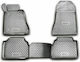 Novline Set of Front and Rear Mats 4pcs Tray Type for Mercedes-Benz E Class 1995-2003 Black