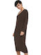 Only Midi All Day Dress Knitted Brown