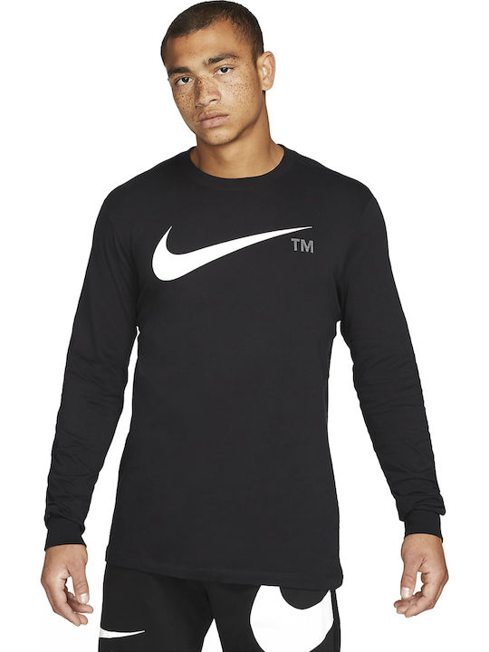 Nike Sportswear Ανδρική Μπλούζα Μακρυμάνικη Μαύρη
