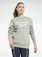 Reebok Identity Logo Women's Fleece Sweatshirt Medium Grey Heather
