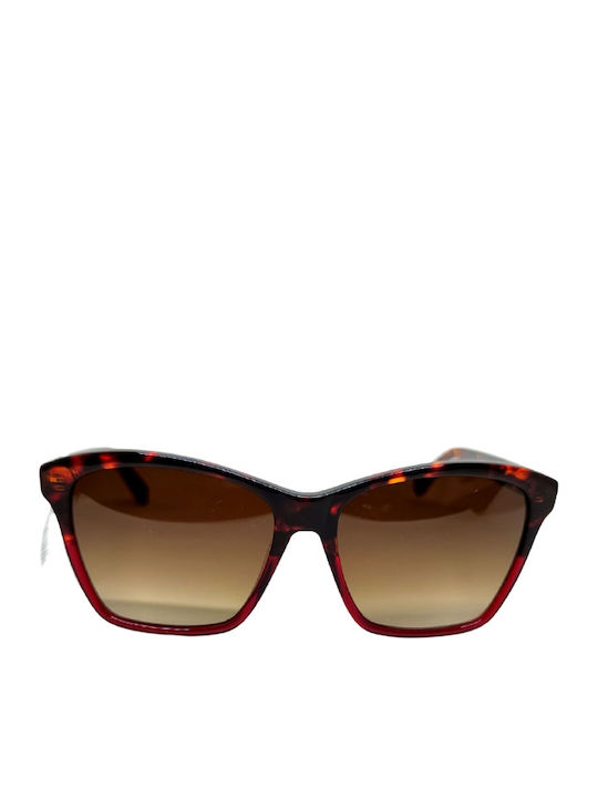 Prime Women's Sunglasses with Red Tartaruga Plastic Frame PR 2591 PK06