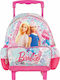 Gim Barbie Girl Barbie Girl Power School Bag Trolley Kindergarten Pink with Water Bottle Holder 12Liters