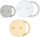 Lalizas Industrial Round Boat Deck Door with 132mm Diameter White