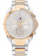 Tommy Hilfiger Kennedy Women's Watch Chronograph with Pink Gold Metal Bracelet