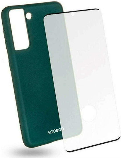 Egoboo Rubber Back Cover Silicone Green (Galaxy S21 Ultra)