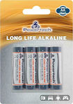 Powertech Long Life Αλκαλικές Μπαταρίες AA 1.5V 4τμχ