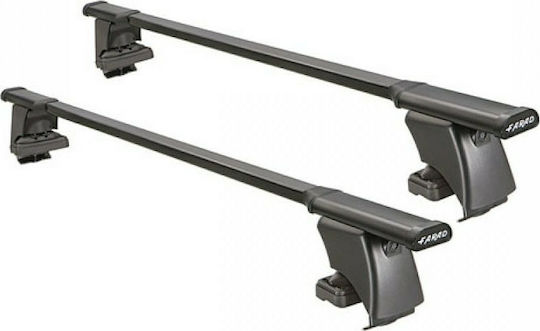 Farad Autodachträger Metallisch SM 057 Für Volkswagen Tiguan 2007+ mit Dachträgerfüßen und Schloss Schwarz SM 057 Volkswagen Tiguan 2007+