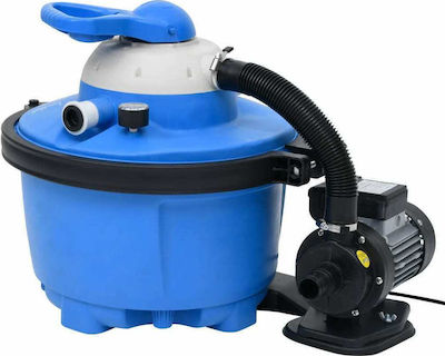 vidaXL Pompa pentru piscină de filtrare Cu o singură fază cu putere de 0.26hp și debit maxim de apă 6000 litri/oră