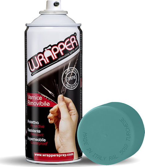 Wrapper Σπρέι Βαφής Τιρκουάζ RAL 5018 400ml