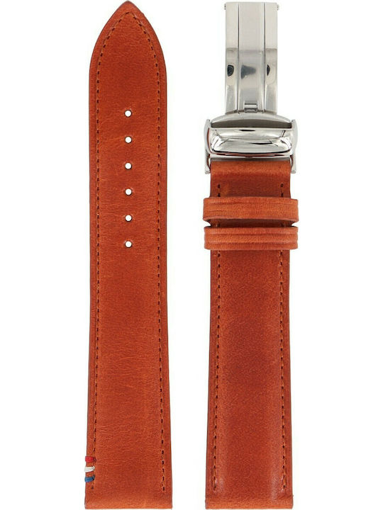 Rochet Auteuil Δερμάτινο Λουράκι Καφέ 20mm