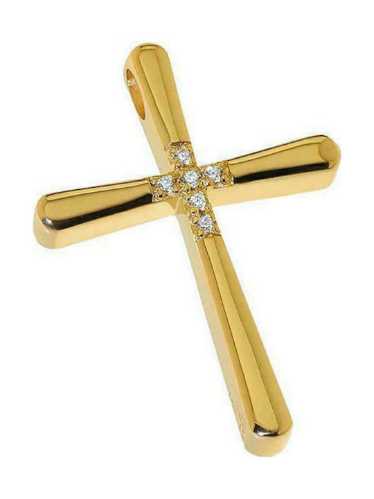 Q-Jewellery Damen Gold Kreuz 14K