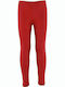 Kinder Leggings Lang Rot