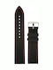 Tzevelion Gummi-Armband Schwarz 24mm