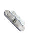 Gevy Latch Window with Plate Ασημί 410099