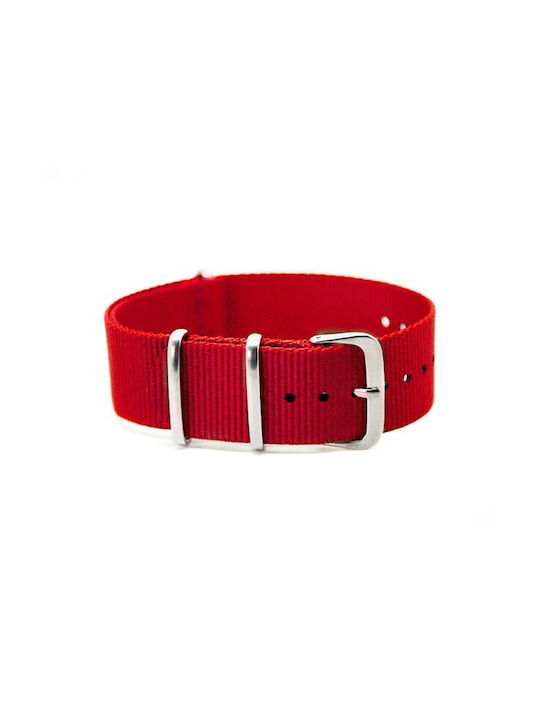 Armband NATO Rotes Gewebe 18mm