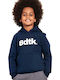 BodyTalk Fleece Kinder Sweatshirt mit Kapuze und Taschen Blau