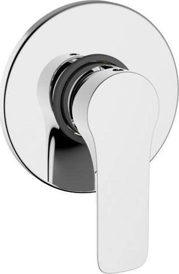 Ottone Meloda Vera Μίκτης Μπαταρίας Εντοιχισμού Νιπτήρα 1 Εξόδου Ασημί