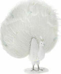 Iliadis Christmas Fabric Figure Peacock White H...