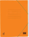 Skag Folder Prespan with Rubber Band and Ears for Paper A4 Orange Basic 263726 25x35cm