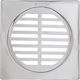 Glowjoy Σχάρα Δαπέδου με Μέγεθος 12x12εκ. Ασημί