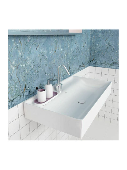 Orabella Touch 61 Επικαθήμενος Νιπτήρας Πορσελάνης 61x46x12.5cm Λευκός