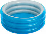 Bestway Big Metallic 3-Ring Παιδική Πισίνα Φουσκωτή Μπλε 150x150εκ.