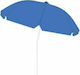 Malatec Foldable Beach Umbrella Diameter 2m with UV Protection Blue Diameter