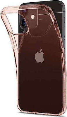 Spigen Crystal Flex Umschlag Rückseite Silikon Rosa (iPhone 12 mini) ACS01540