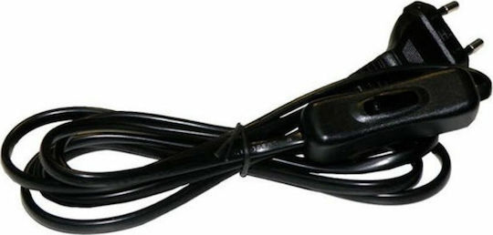 Elvhx Netzkabel in Schwarze Farbe 1m