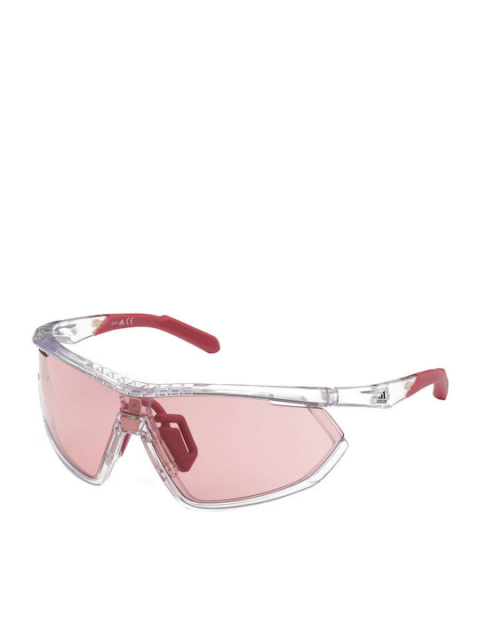 Adidas Женски Слънчеви очила с Прозрачен Пластмасов Рамка SP0002 27A