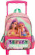 Gim Barbie Think Sweet School Bag Trolley Kindergarten in Pink color 12lt