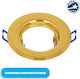 GloboStar DELTA Round Metallic Frame for Spot GU10 Gold 83x83cm. 1pcs