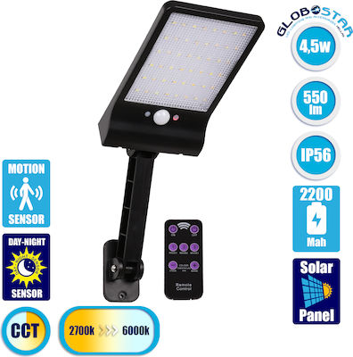 GloboStar Waterproof Solar LED Floodlight 4.5W Warm to Cool White with Motion Sensor and Photocell IP56