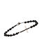 Armband Kordel Silber Cross Stones