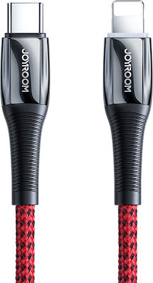 Joyroom S-1224K1 Geflochten USB-C zu Lightning Kabel 20W Rot 1.2m (87001)