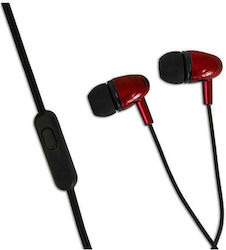 Esperanza EH193KR În ureche Handsfree cu Mufă 3.5mm Roșu