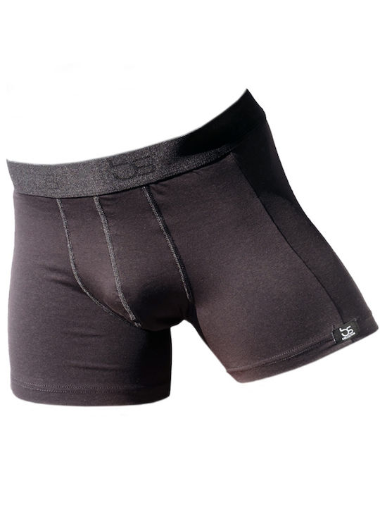 bs Boxershorts Herren Schwarz Tencel / Baumwolle