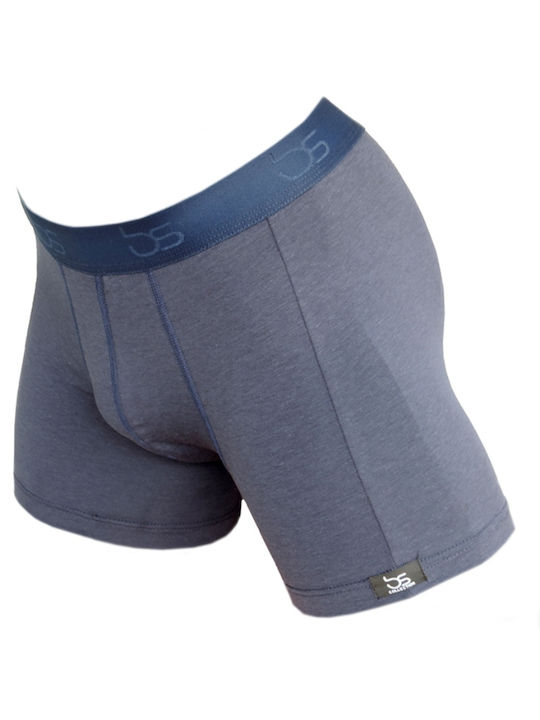 bs Boxershorts Herren Blau Tencel / Baumwolle