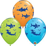 Μπαλόνια Λάτεξ Fun Shark 30cm 25τμχ