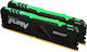 Kingston Fury Beast RGB 32GB DDR4 RAM mit 2 Modulen (2x16GB) und Geschwindigkeit 2666 für Schreibtisch