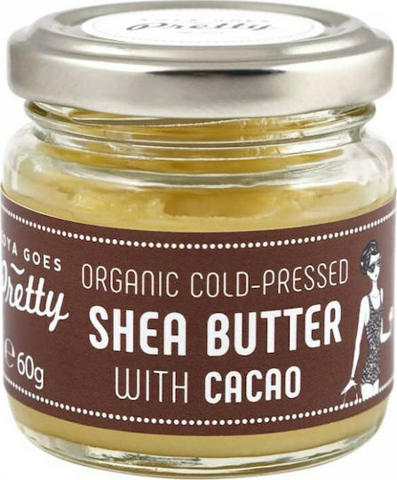 Zoya Goes Pretty Organic Cold-pressed Shea Butter with Cacao Butter Ενυδατικό Butter Σώματος για Ξηρές & Ευαίσθητες Επιδερμίδες 60gr