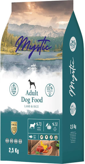 Mystic Adult Lamb & Rice 2.5kg Ξηρά Τροφή με Λίγα Σιτηρά για Ενήλικους Σκύλους με Αρνί και Ρύζι